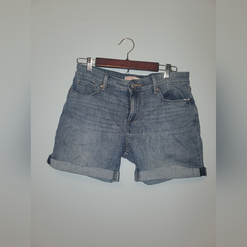 Signature by Levi Strauss Blue Jean Shorts Casual